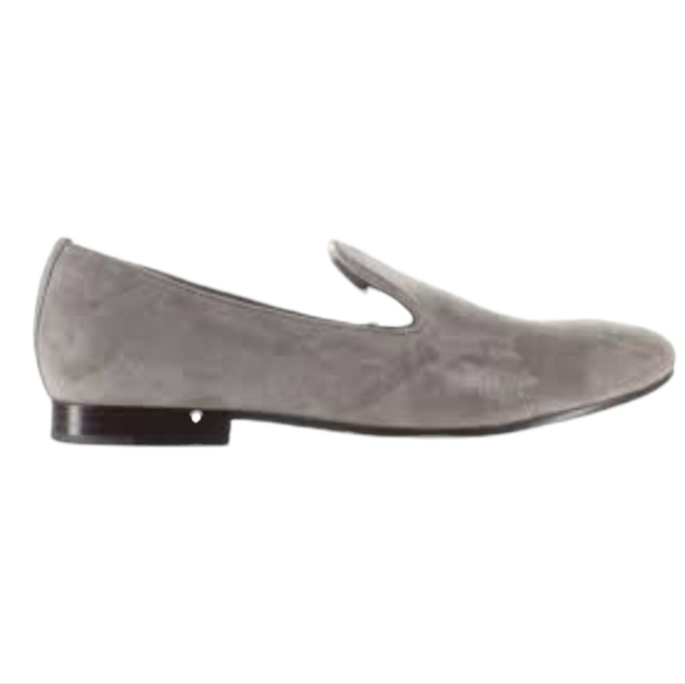 Classic Gray Suede Johnson & Murphy Flats Loafers 10